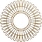 Ekena Millwork Cornelius Wood Fretwork Pierced Ceiling Medallion, Hickory, 40"OD x 14 7/8"ID x 3/8"T CMWP40X0375CRHI - alternate 1